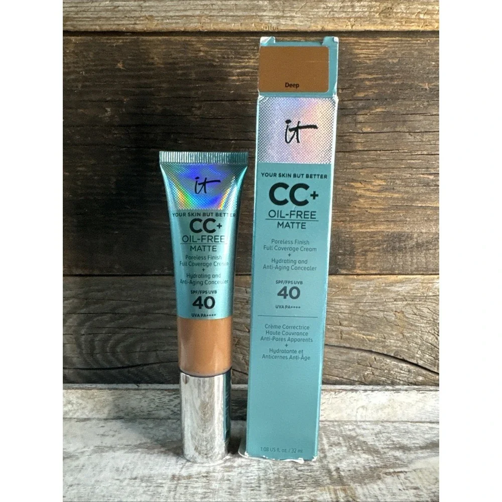 IT Cosmetics CC+ Oil-Free Matte SPF 40 Cream Deep‎ | MSRP = $49